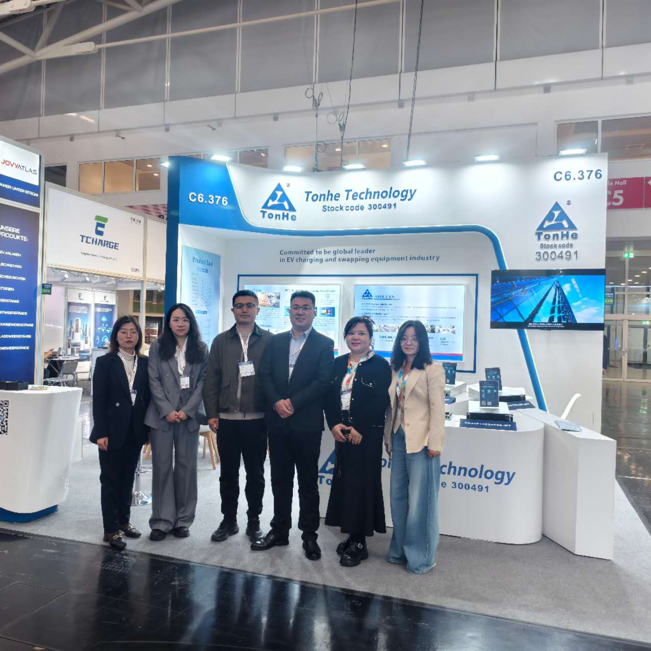 Tecnologia Tonhe mostrando inovação e expandindo globalmente na Power2Drive Europe