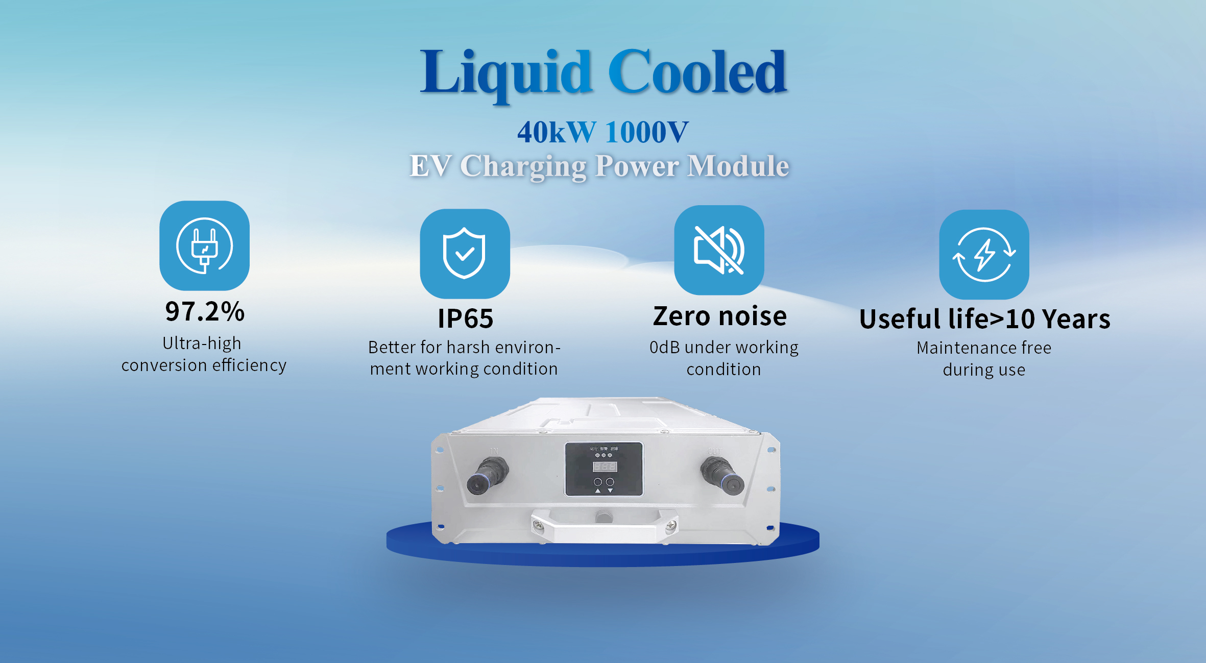 Potência e eficiência: Explicação do módulo de carregador EV Fast DC de 40kW da Tonhe Technology