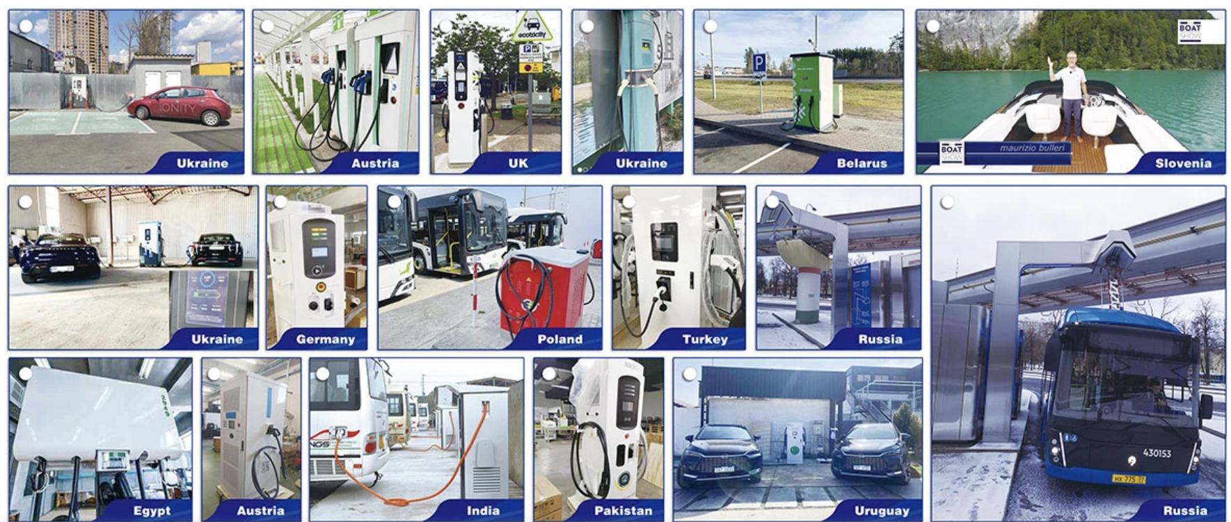 M&oacute;dulos de carregamento EV de 30 kW da esta&ccedil;&atilde;o Super Charger